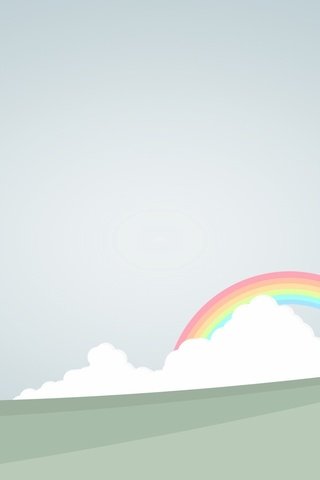 Обои облака, вектор, радуга, clouds, vector, rainbow разрешение 1920x1200 Загрузить