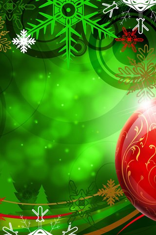 Обои новый год, зелёный, красный, шар, new year, green, red, ball разрешение 2560x1670 Загрузить