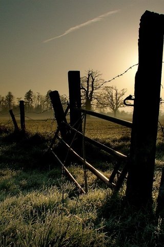 Обои пейзаж, забор, landscape, the fence разрешение 1920x1440 Загрузить