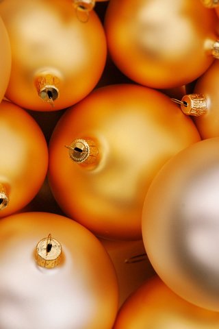 Обои новый год, шарики, праздник, золотистый, new year, balls, holiday, golden разрешение 2560x1600 Загрузить