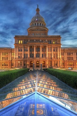 Обои город, сша, здание, капитолий, техас, остин, аллея, the city, usa, the building, capitol, texas, austin, alley разрешение 1920x1200 Загрузить