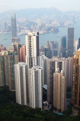 Обои вид, город, высота, гон-конг, view, the city, height, hong kong разрешение 2560x1600 Загрузить