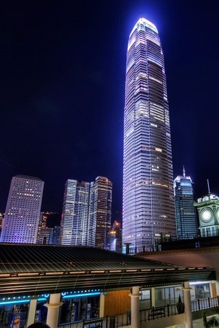 Обои ночь, небоскрёб, гонконг, night, skyscraper, hong kong разрешение 1920x1440 Загрузить
