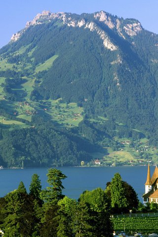 Обои озеро, замок, швейцария, шильонский замок, монтрё, lake, castle, switzerland, chillon castle, montreux разрешение 1920x1080 Загрузить