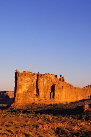 Обои небо, скалы, пейзаж, песок, пустыня, наскальные, the sky, rocks, landscape, sand, desert, rock разрешение 2245x1200 Загрузить