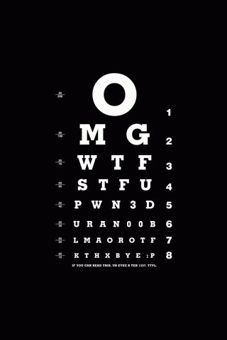 Обои черный, белый, буквы, проверка зрения, разный шрифт, black, white, letters, vision screening, different font разрешение 1920x1200 Загрузить