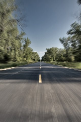 Обои дорога, скорость, движение, road, speed, movement разрешение 2560x1600 Загрузить