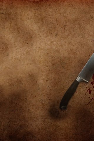 Обои кровь, минимализм, нож, blood, minimalism, knife разрешение 1920x1440 Загрузить