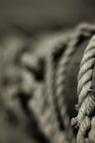 Обои чб, веревка, столб, bw, rope, post разрешение 2000x1340 Загрузить