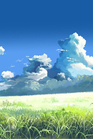 Обои лето, макото синкай, за облаками, summer, makoto xingkai, the clouds разрешение 1920x1200 Загрузить