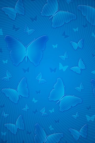 Обои полоски, синий, бабочки, strips, blue, butterfly разрешение 2560x1600 Загрузить