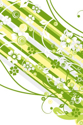 Обои полосы, цветы, линии, зелёный, белый, узоры, валлпапер, strip, flowers, line, green, white, patterns, wallpaper разрешение 1920x1200 Загрузить