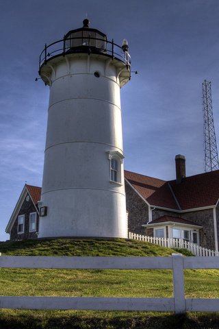 Обои небо, маяк, сша, the sky, lighthouse, usa разрешение 2560x1600 Загрузить