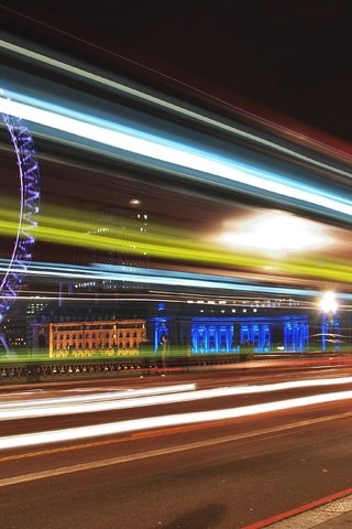 Обои ночь, огни, лондон, колесо обозрения, night, lights, london, ferris wheel разрешение 3872x2592 Загрузить