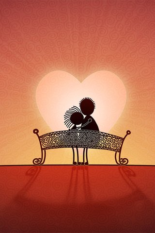 Обои сердце, любовь, скамейка, пара, влюбленная, heart, love, bench, pair разрешение 1920x1200 Загрузить