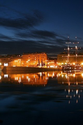 Обои мост, россия, подсветка, санкт-петербург, питер, огни города, bridge, russia, backlight, saint petersburg, peter разрешение 1920x1200 Загрузить