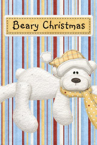 Обои полосы, рисунок, медведь, рождество, открытка, beary christmas, strip, figure, bear, christmas, postcard разрешение 2560x1600 Загрузить