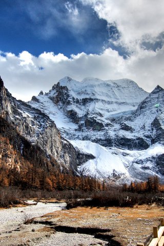 Обои горы, природа, зима, mountains, nature, winter разрешение 2560x1600 Загрузить