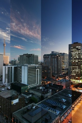 Обои небоскребы, здания, канада, торонто, сутки, kanada, skyscrapers, building, canada, toronto, day разрешение 1920x1280 Загрузить