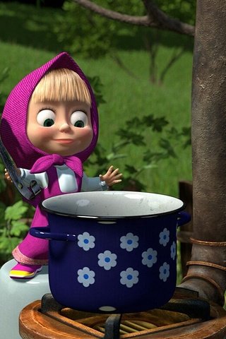 Обои маша и медведь, masha and the bear разрешение 1920x1080 Загрузить