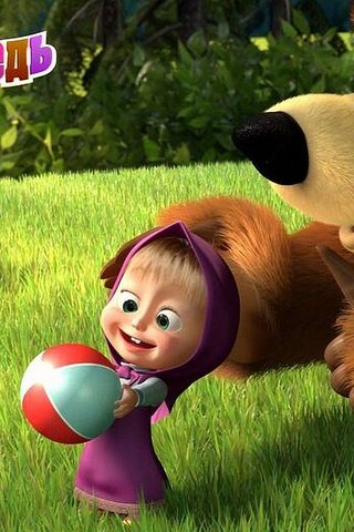 Обои маша и медведь, masha and the bear разрешение 1920x1080 Загрузить