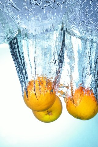 Обои фрукты, апельсины, цитрусы, в воде, fruit, oranges, citrus, in the water разрешение 4283x4283 Загрузить