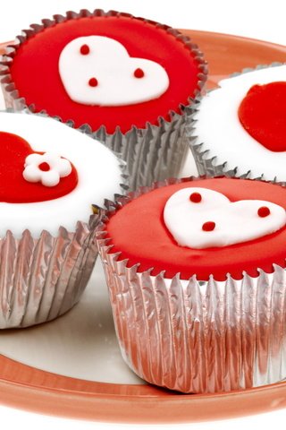 Обои сладости, праздник, пирожное, день всех влюбленных, кексы, капкейки, sweets, holiday, cake, valentine's day, cupcakes разрешение 1920x1080 Загрузить