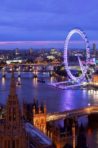 Обои лондон, темза, колесо обозрения, город, англия, биг-бен, london, thames, ferris wheel, the city, england, big ben разрешение 1920x1080 Загрузить