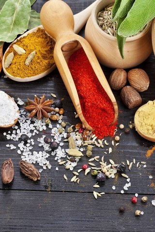 Обои специи, приправы, spices, seasoning разрешение 1920x1200 Загрузить