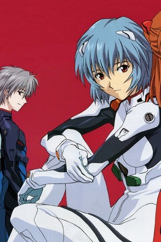 Обои neon genesis evangelion, ayanami rei, красные глаза, голубые волосы, bodysuit, ikari shinji, nagisa kaworu, soryu asuka langley, красные волосы, глаза голубые, red eyes, blue hair, nagisa below usability, red hair, blue eyes разрешение 3529x2515 Загрузить