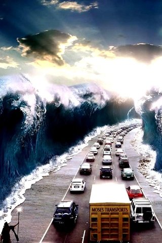 Обои дорога, небеса, океан, шоссе, чудо, road, heaven, the ocean, highway, miracle разрешение 2000x1174 Загрузить