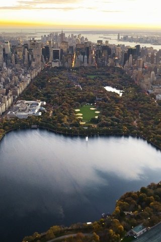 Обои вид сверху, небоскребы, нью-йорк, центральный парк, the view from the top, skyscrapers, new york, central park разрешение 1920x1080 Загрузить