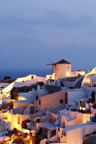 Обои рассвет, греция, санторини, dawn, greece, santorini разрешение 2560x1600 Загрузить