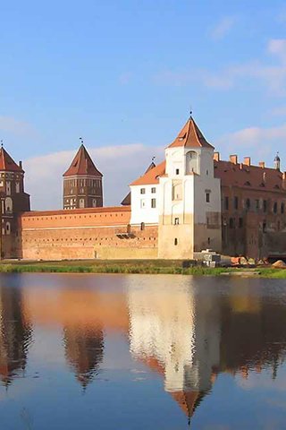 Обои озеро, замок, отражение в воде, lake, castle, the reflection in the water разрешение 1920x1200 Загрузить