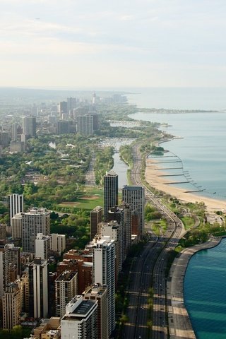 Обои море, лето, чикаго, вид на город, сhicago, sea, summer, chicago, city view разрешение 2560x1440 Загрузить