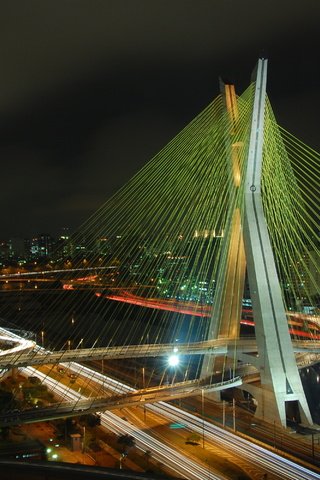 Обои ночь, огни, мост, город, бразилия, развязка, сан-паулу, night, lights, bridge, the city, brazil, interchange, sao paulo разрешение 3008x2000 Загрузить