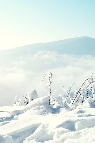 Обои горы, снег, природа, зима, сугробы, зимний день, mountains, snow, nature, winter, the snow, winter day разрешение 1920x1080 Загрузить