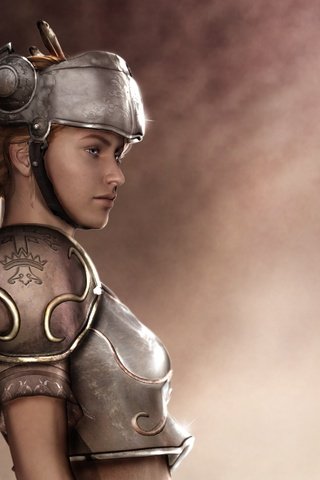Обои арт, девушка, шлем, фэнтези, профиль, броня, art, girl, helmet, fantasy, profile, armor разрешение 2362x1901 Загрузить