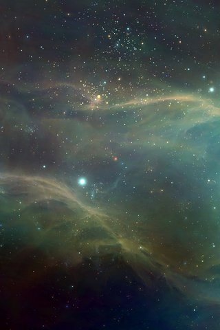Обои небо, космос, звезды, туманность, the sky, space, stars, nebula разрешение 2560x1440 Загрузить
