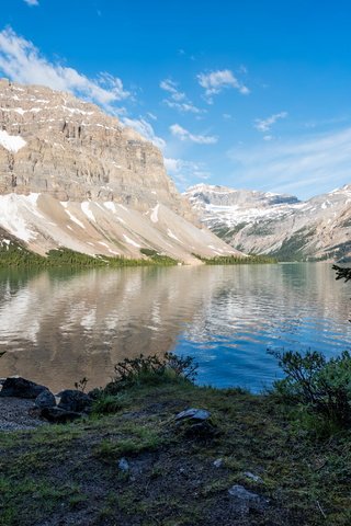 Обои деревья, озеро, горы, trees, lake, mountains разрешение 4168x2782 Загрузить