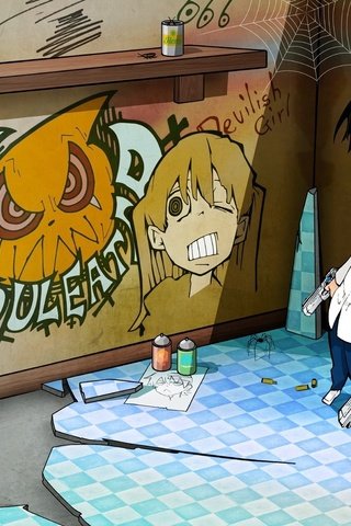 Обои аниме, души, графитти, paren, risunki, kraska, anime, soul, graffiti разрешение 1920x1200 Загрузить