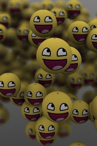 Обои шары, улыбка, много, mnogo, smajliki, смайликов, удыбка, balls, smile, a lot, much, emoticons, ulybka разрешение 1920x1200 Загрузить