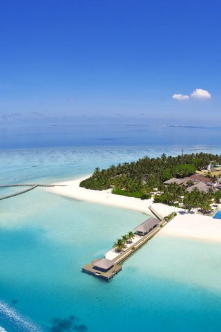 Обои море, остров, тропики, мальдивы, sea, island, tropics, the maldives разрешение 4849x3065 Загрузить