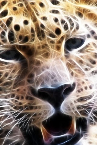 Обои морда, усы, взгляд, леопард, 3d графика, face, mustache, look, leopard, 3d graphics разрешение 1920x1080 Загрузить
