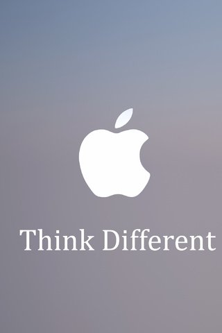 Обои яблоко, think different, слоган., эппл, apple, slogan. разрешение 3840x2160 Загрузить