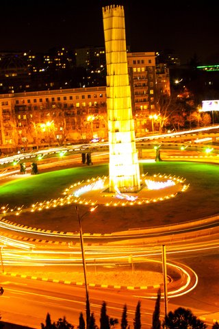 Обои грузия, тбилиси, hero memorial, ноч, georgia, tbilisi, night разрешение 2560x1600 Загрузить