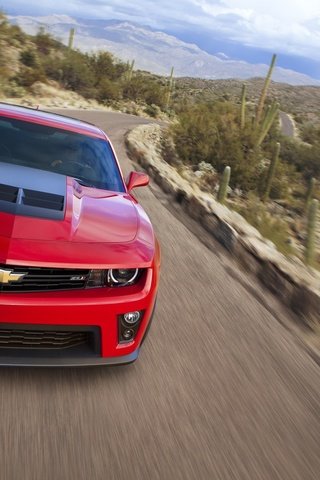 Обои машина, спорт, тачка, автомобили, 2012 chevrolet camaro zl1, machine, sport, car, cars разрешение 1920x1080 Загрузить