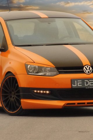 Обои дорога, оранжевый, vw, road, orange разрешение 1920x1200 Загрузить