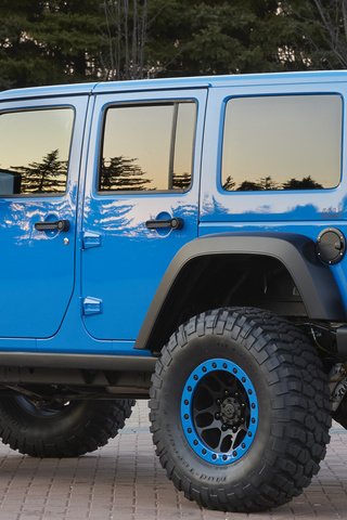 Обои голубой, тюнинг, джип, blue, tuning, jeep разрешение 1920x1080 Загрузить