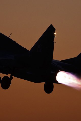 Обои истребитель, взлёт, миг-29, fighter, the rise, the mig-29 разрешение 1920x1080 Загрузить